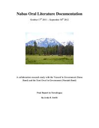 Nabas-Oral-Literature Documentation Report