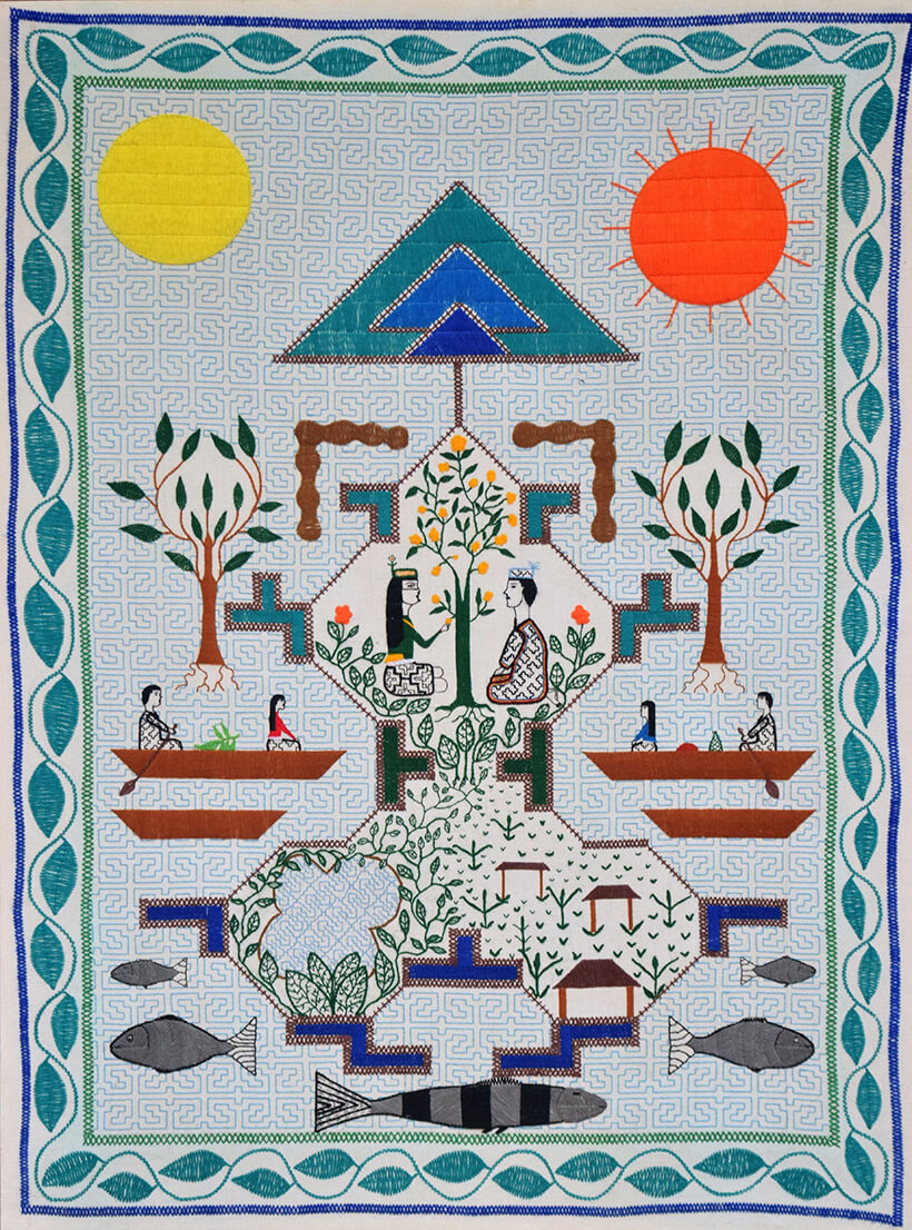 Chonon Bensho, embroidery