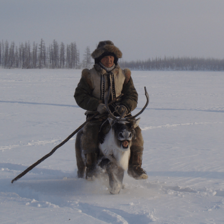 Evenk reindeer herder
