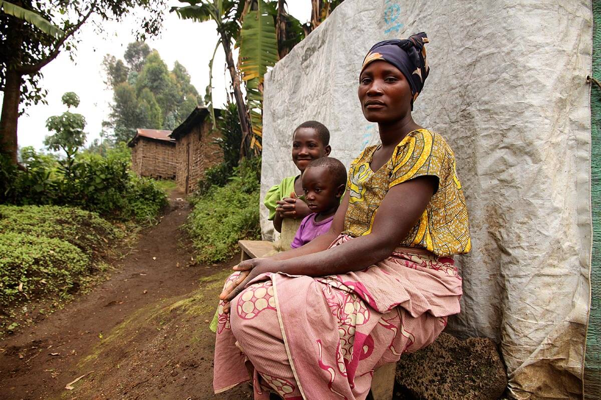 A woman in a North Kivu village, DRC.